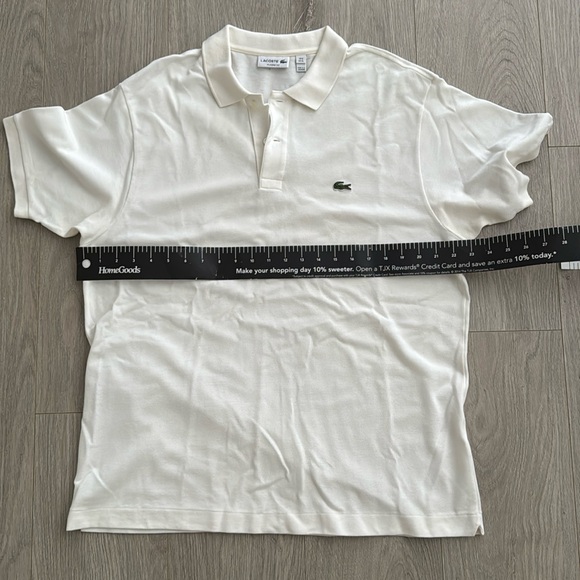 Lacoste Classic Fit Men’s Polo. Size US XL. FR 6. Worn once. 100% Cotton. White - Picture 5 of 6